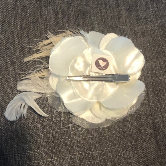 Custom Petit Plume hair fascinator clip, wedding